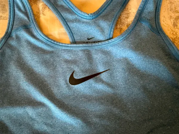 Nike Blue Sports Dri-Fit Bra Racerback Large - Image 2