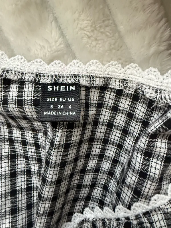 SheIn Blouse Gingham shirt - Image 3