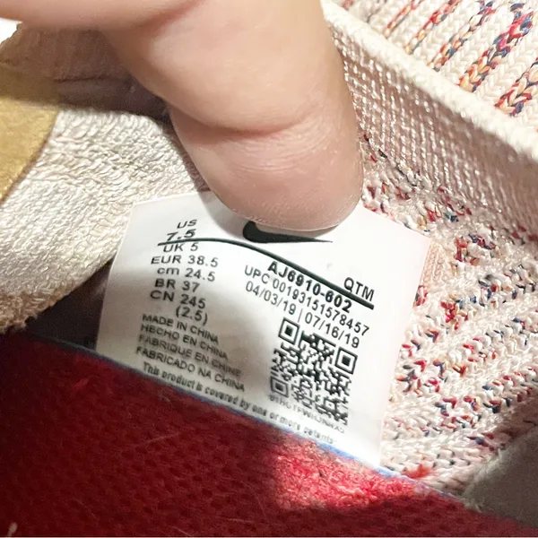 Nike 7.5 Vapormax 3 Aj6910 602 Sunset Tint Max Force Flyknit 180 1 90‎ Presto - Image 7