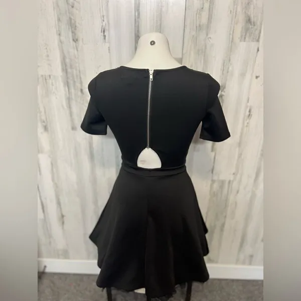 Black flare dress Black - Image 3