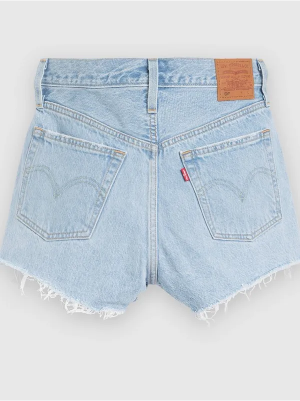 Levi’s 501 ORIGINAL FIT HIGH RISE WOMEN'S SHORTS Luxor Heat Light Wash Size: 27 - Image 4
