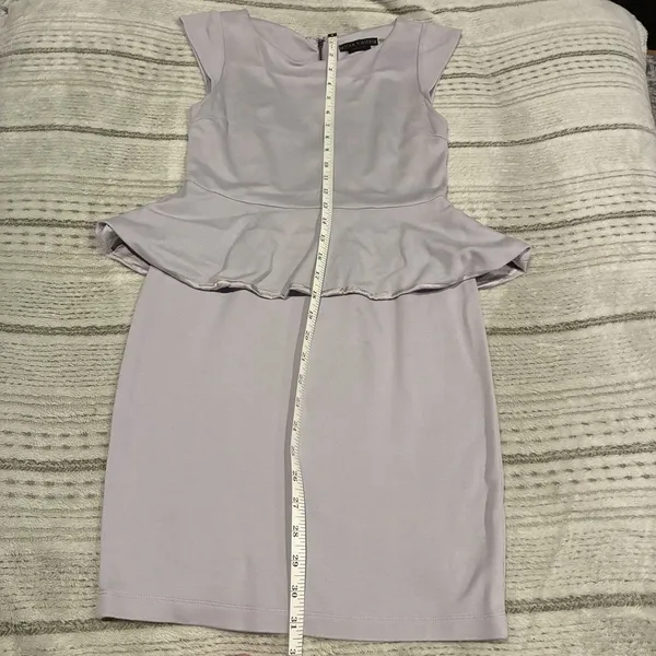Alice + Olivia Employed Mini Dress Womens 4 Lilac Purple Fit Flare Sleeveless - Image 3