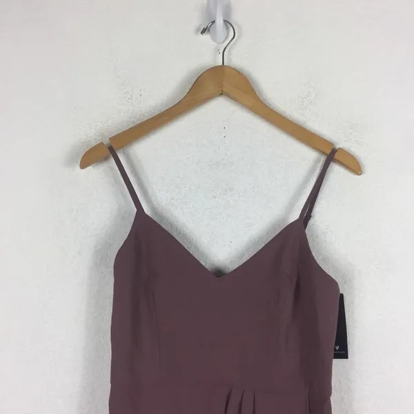 NWT Lulus Reinette Mauve Purple Corset Slip Midi Dress Small Cocktail Wedding - Image 4