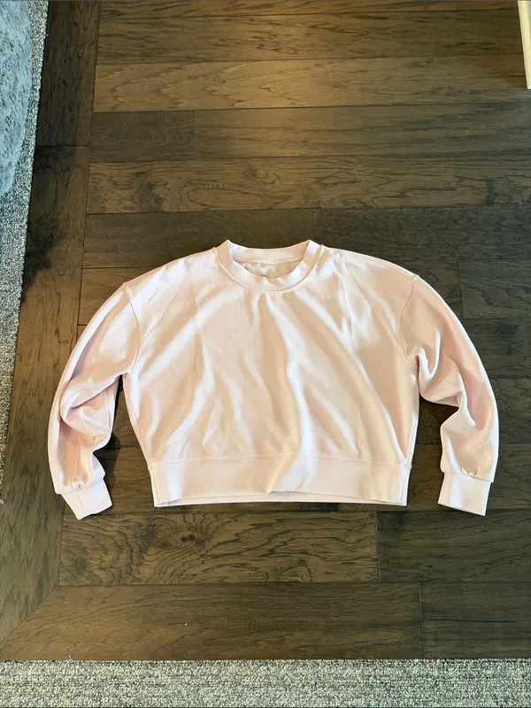 Lululemon Softstreme Perfectly Oversized Crew Pink Size 8 - Image 6