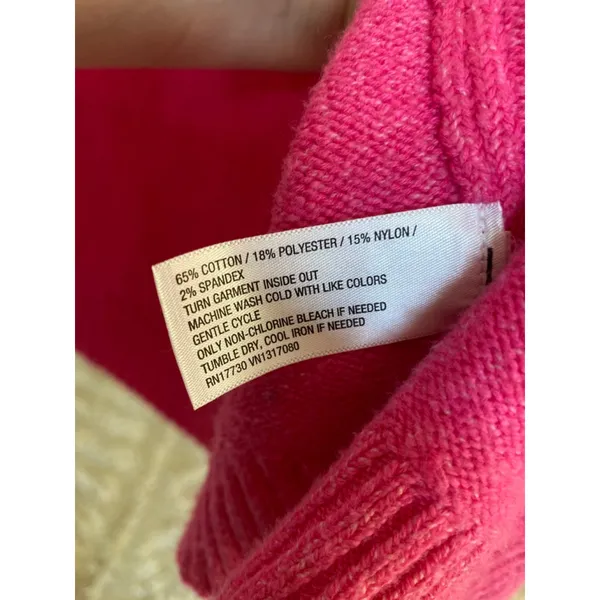 Wild Fable Cardigan Bright Rose Hot Pink‎ 3 Button Barbie Preppy Valentines Boho - Image 6