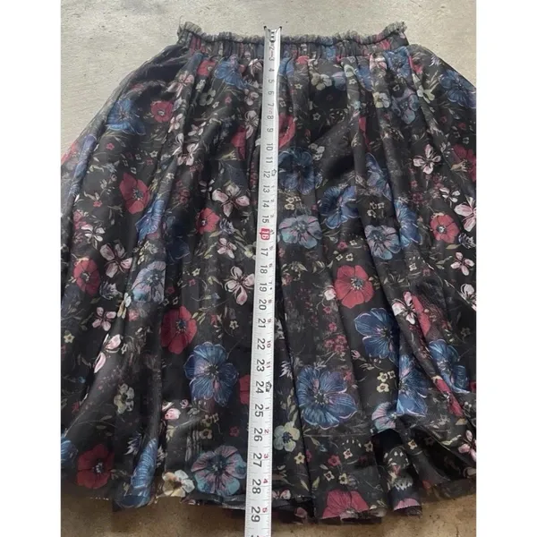 Disney Snow White Black floral Tulle Skirt by Lauren Conrad Women’s Size M - Image 3