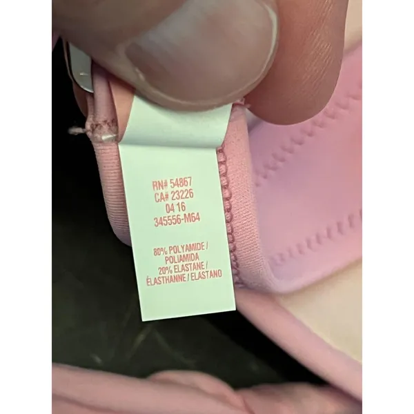 Victoria's Secret Bikini Swim Top Womens 34B Pink Halter Underwire Padded - Image 8