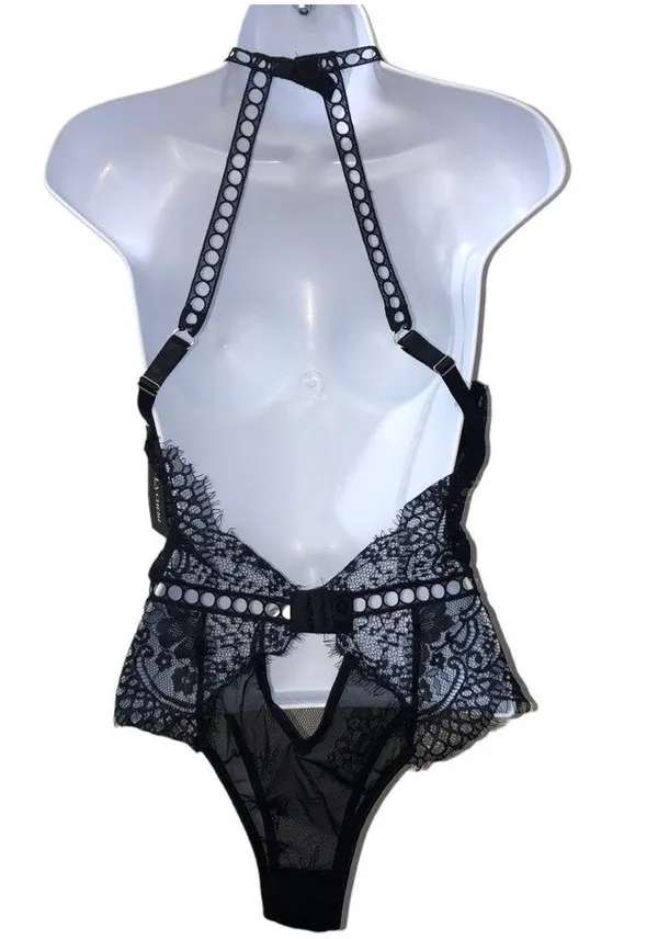 Oh La La Cheri Adelynn Lace Thong Teddy Bodysuit Medium NWT - Image 6