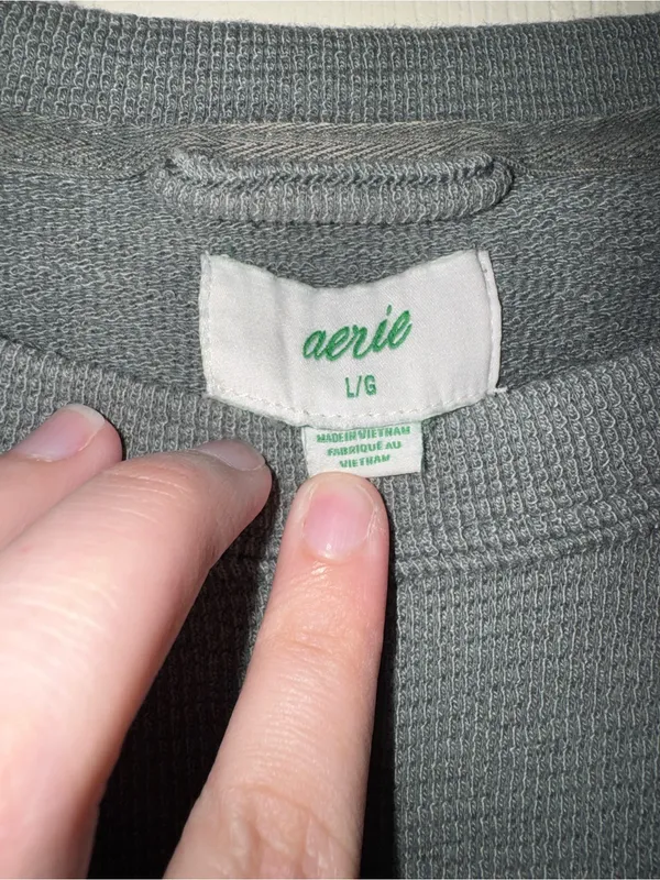 Aerie waffle Knit Oversized Pullover - Image 2