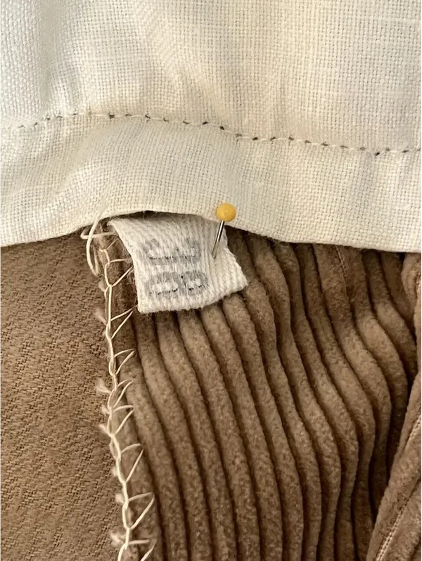 Vintage 90s Beige Corduroy Straight Leg Pants size 38 🤎 - Image 6