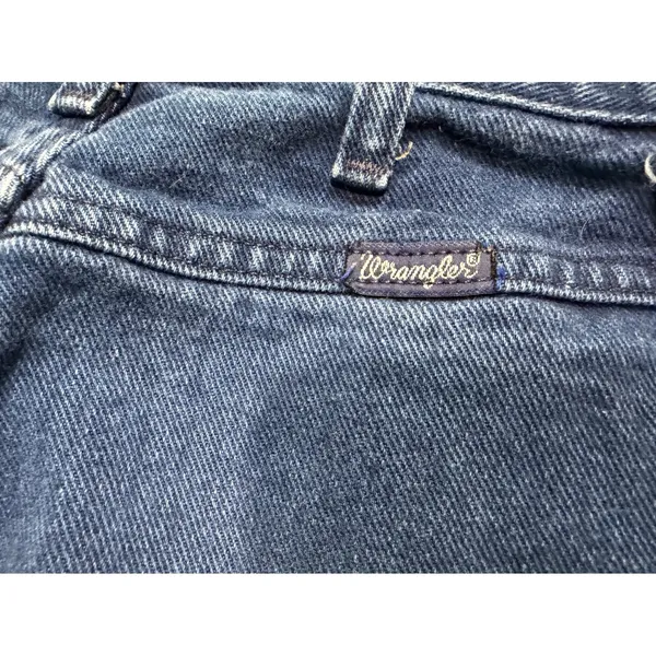 Vintage Wrangler High Rise Straight Leg Jeans Blue USA Made 12NBPRB 7/8 x 36 - Image 5