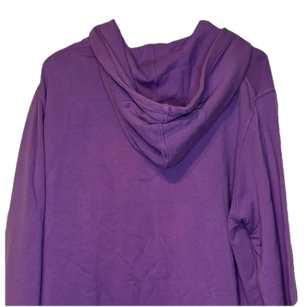 Peter Millar Women's Sweatshirt Hooded Long Sleeve Relaxed Pullover Purple Large - Image 10