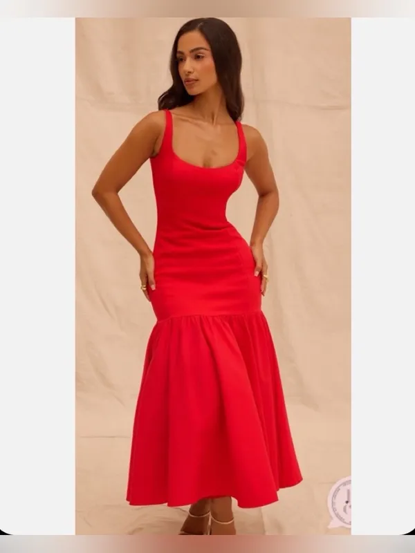 House of CB Amore Dress in Red - Image 7