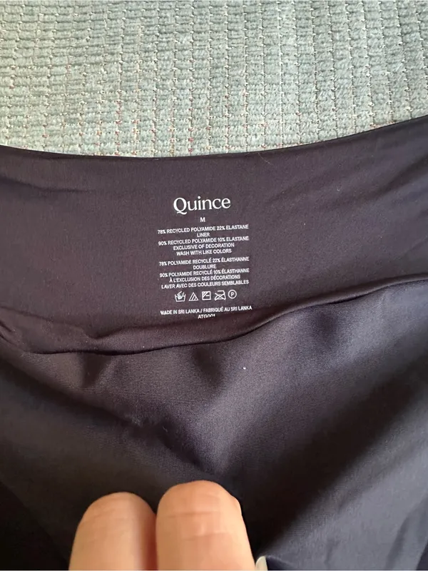 NWT Quince low ride bikini bottoms black - Image 3