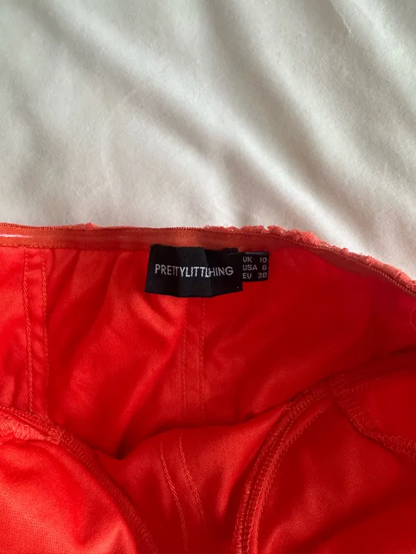 Pretty Little Thing Orange mini dress - Image 2