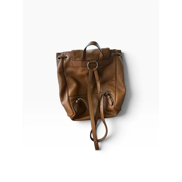 Coach Charlie Backpack Brown Pebbled Leather Turnlock F37582 - Image 2