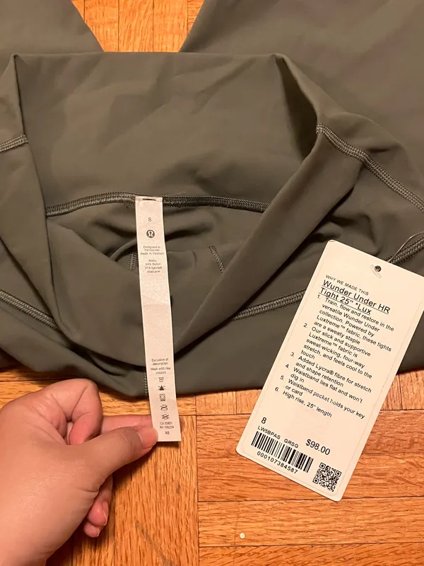 Lululemon Leggings Green 25" Wunder Under - Image 4
