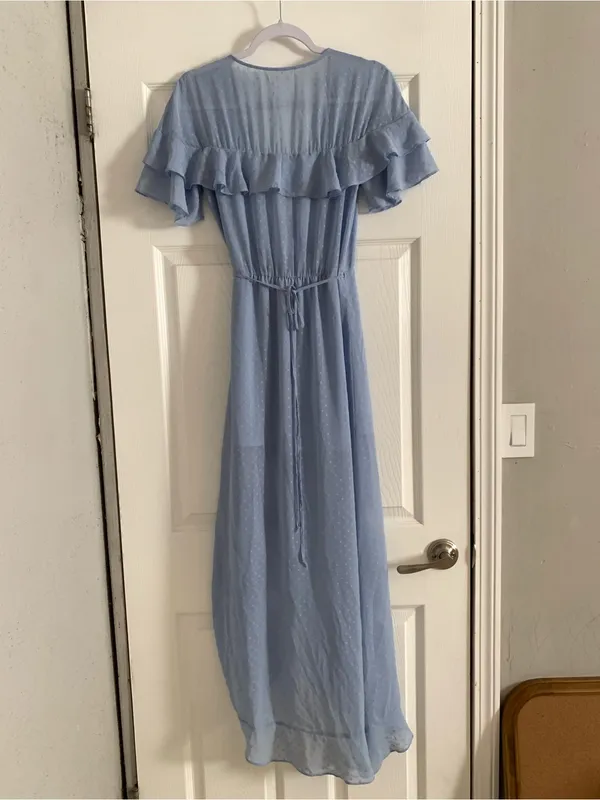 For Love and Lemons Jaime King La Simone Midi Wrap Dress Size S - Image 7
