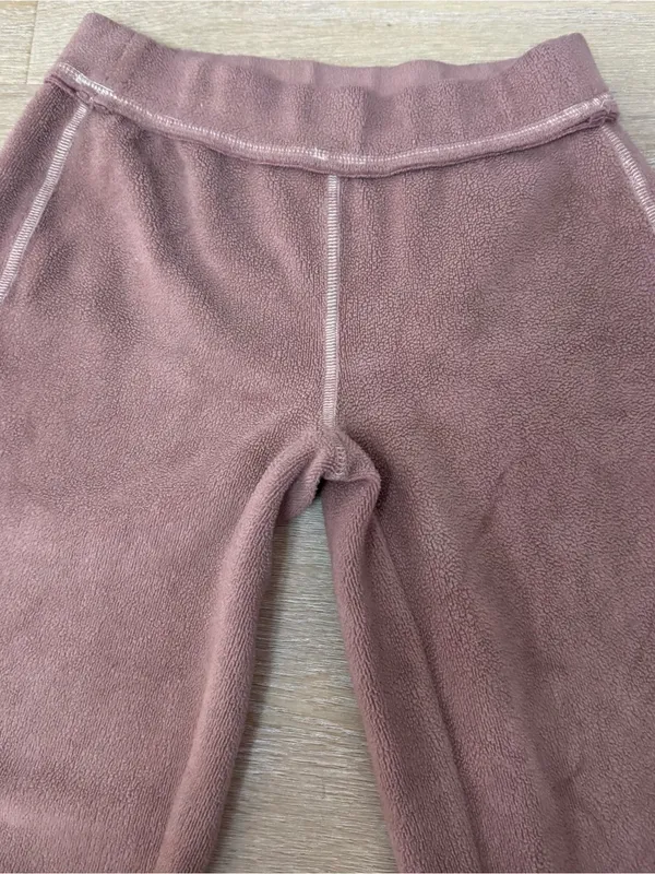 Out From Under Urban Outfitters Mauve Dusty Rose Flared Fleece Pants - Image 3