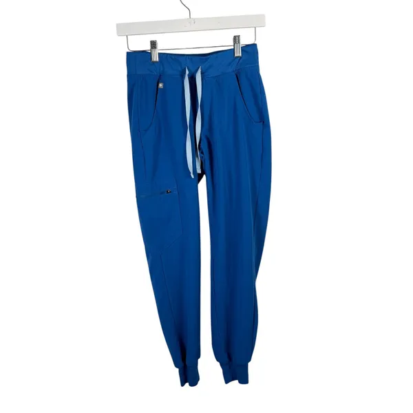 Figs Zamora Jogger Scrub Pants Royal Blue Nurse Medical Doctor RN NP Womens XXSP - Image 2