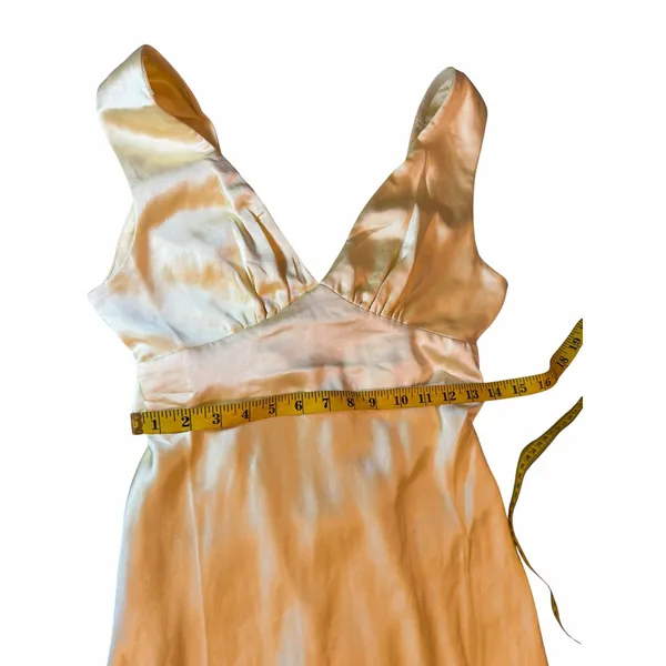 Yellow Satin Saints & Secrets Gown - Size S - Image 8