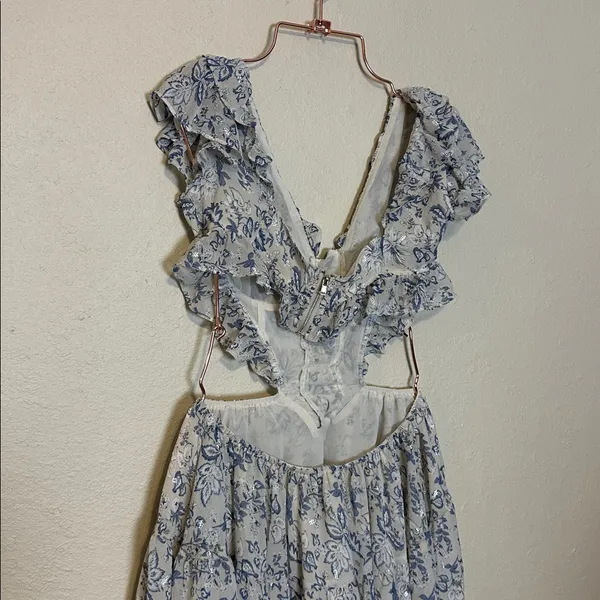 Sabo Skirt Luxe Haven Open Back Dress Size Medium - Image 8