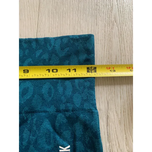 Gymshark Teal Leopard Print High-Waist Leggings - Image 7