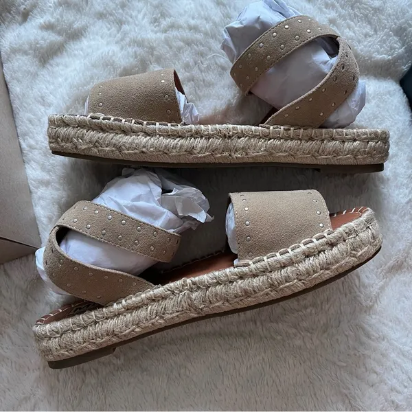 NEW Altar’d State X MIA Strap Sandals Size 8.5 Tan Arula LIMITED EDITION - Image 6