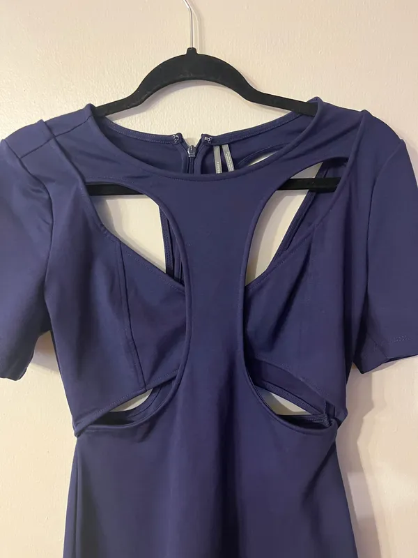 Ponte Cut-Out Mini Dress - Image 6