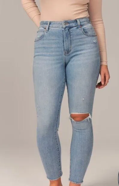 Abercrombie High Rise Super Skinny Ankle-Curve Love - Image 5