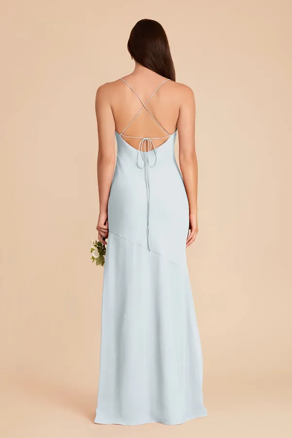 Olivia Dress Chiffon Mist Blue - Image 2