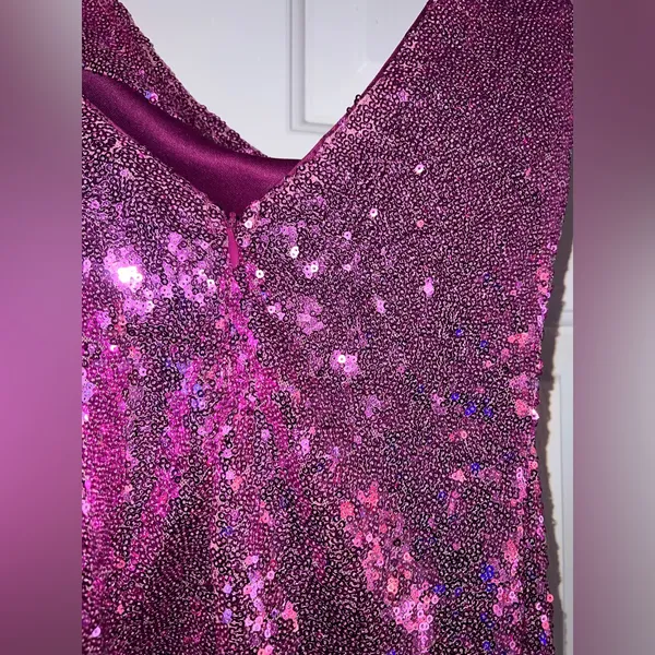 Hello Molly Citadel Skies Dress in Pink Sequin Size 4 - Image 13