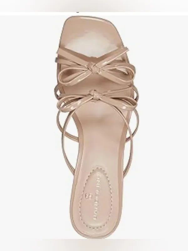 NW Bandolino Blush Strappy Bow Block Heel Sandals - Image 9