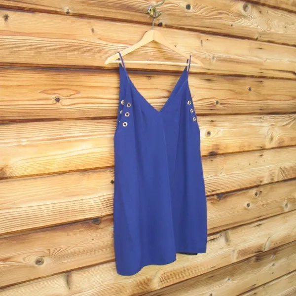 Amanda Uprichard Blue Silk Top - Image 2