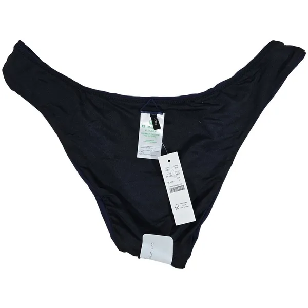 J. Crew Curved-waist cheeky bikini bottom in Navy‎ M NWT - Image 4
