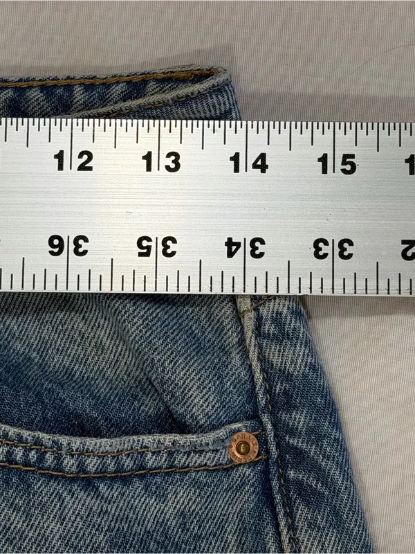 Garage Clothing Vintage Straight Jeans Women’s Sz 01/25 Distressed Raw Hem - Image 8