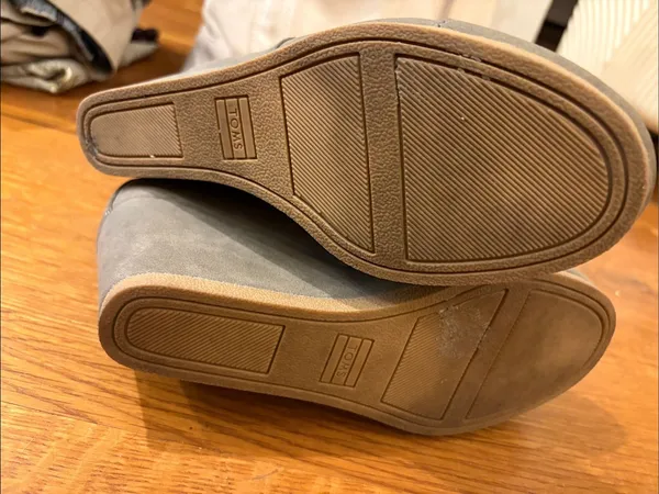 Toms Colette Dark Taupe Lace-Up Ankle Wedge Booties Size 6 - Image 8