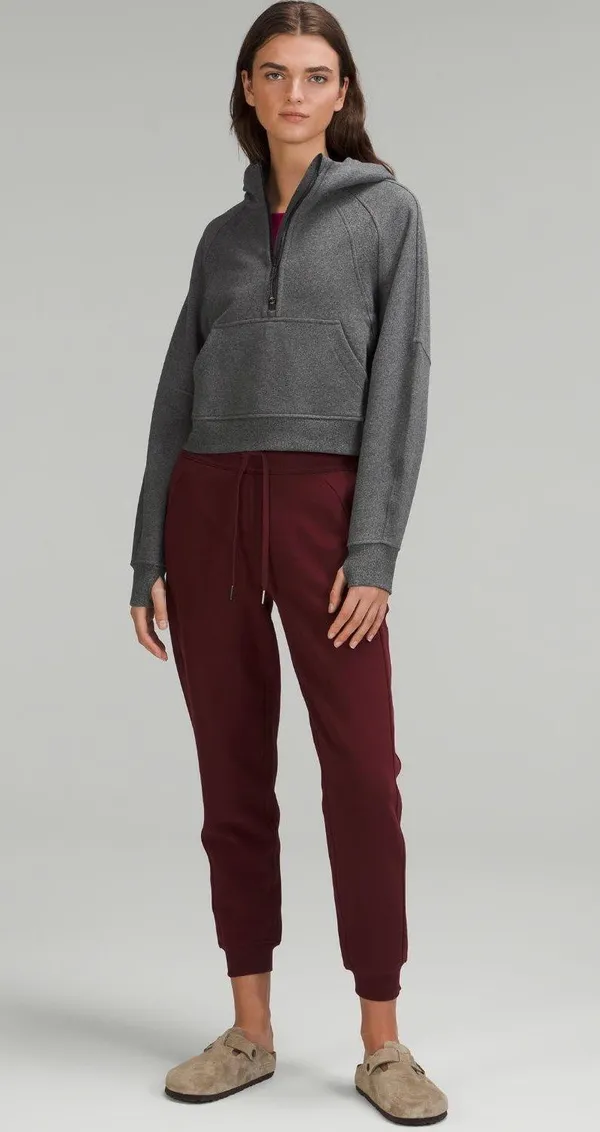 Lululemon scuba oversized half zipper hood sweater NWT. Color in heathered speckled black in original package. Size M/L item coming with one free shopping bag - Image 2