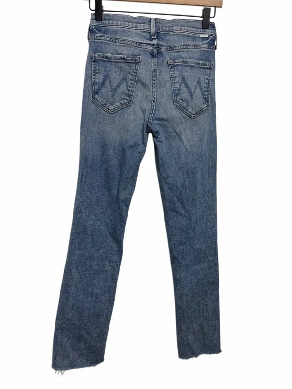 MOTHER The Rascal Ankle Fray Bonfire Lighting Blue Size 26 - Image 3