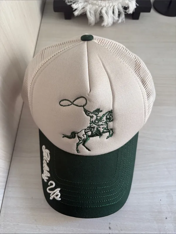Worn/West | Giddy Up Trucker Hat Green - Image 3