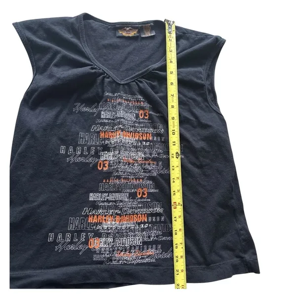 Vintage Harley Davidson American Legend Women's Size XL Logo Sleeveless Tank Top - Image 7