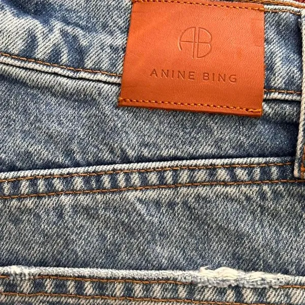 Anine Bing Sonya Jeans Light Wash Straight Leg Size 28 | Minimalist - Image 6