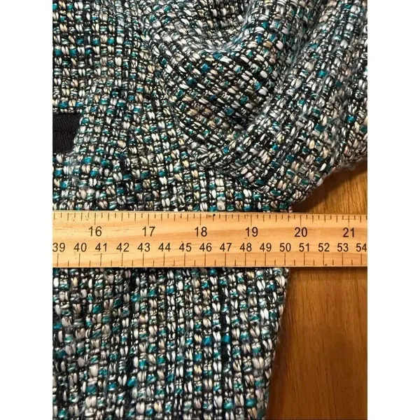 DAISY FUENTES Tweed Blazer Jacket  Lined Size Large - Image 5
