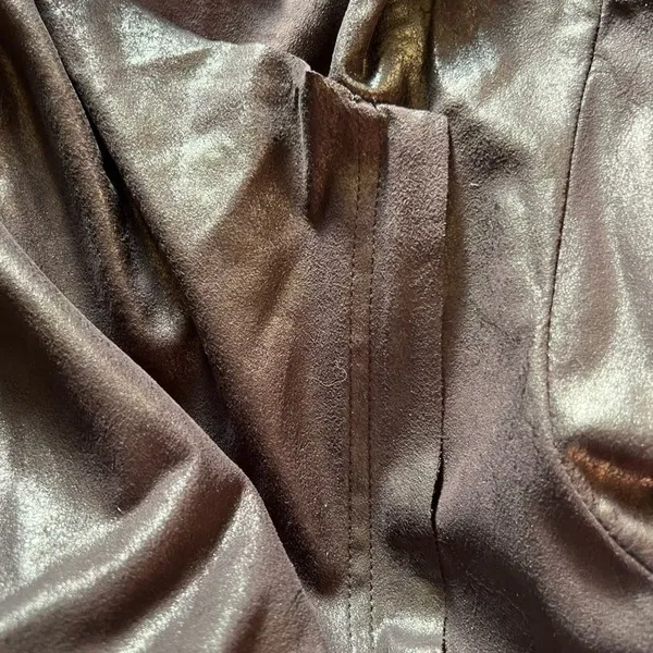 Calvin Klein shiny‎ black jacket small - Image 5