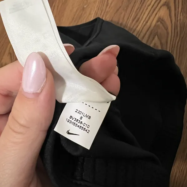 Nike Black Dri-Fit Athletic Sports Bra Size Small - Image 4