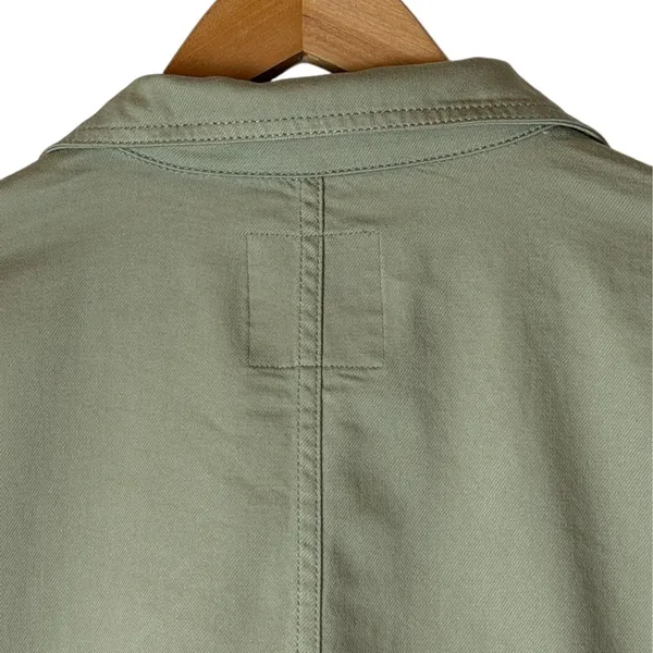 Madewell Jacket Women Medium Sage Green Southlake Military Tie Waist‎ Coat NWT - Image 6