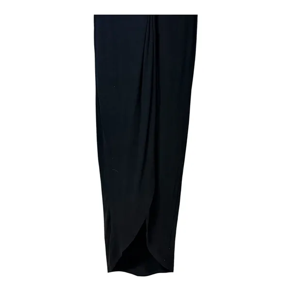 Rolla Coster Los Angeles Black Deep V-Neck Twist Front Maxi Dress RC-4179 M - Image 5