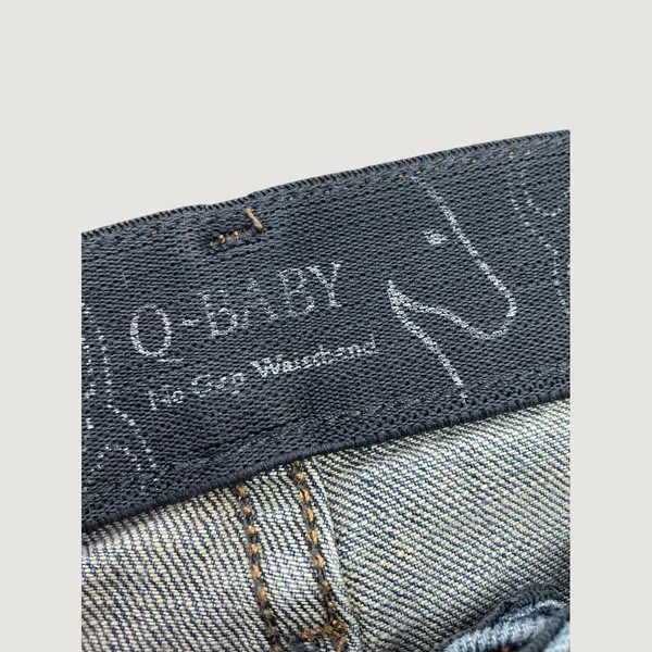 Wrangler Q-Baby Ultimate Riding Jeans Blue Bootcut Mid Rise 7/8x36 Womens - Image 4