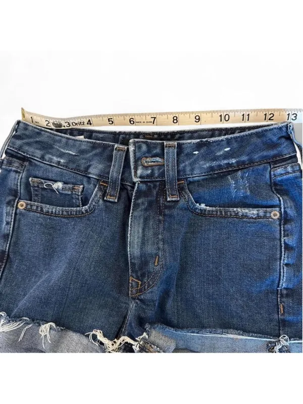 Express Dark wash denim shorts Size 00 94% cotton 4% polyester See photos for - Image 7