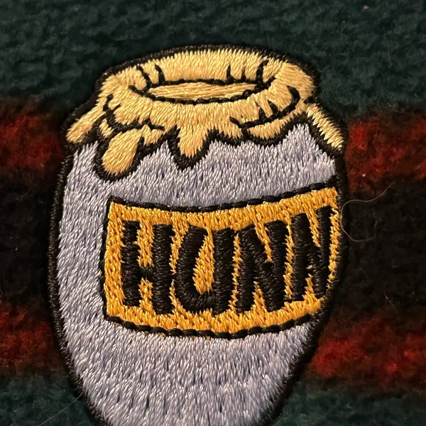 Disney Vest Womens L Winnie The Pooh Tartan Plaid Fleece Embroidered Vintage. - Image 8